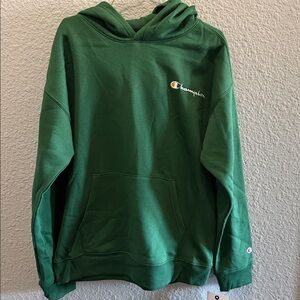 Champion Forest Green Pullover Hoodie size 14/16 NWT